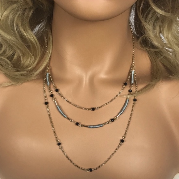 Jewelry - FREE SHIPPING Gold beaded necklace